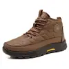 Zapatos de hombre, nueva colección de invierno 2026, forrados de felpa, cálidos, con suela gruesa, botas de nieve, zapatillas casuales de punta redonda, cómodos para usar todo el día, botas de hombre