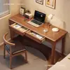 Escritorio de Madera Maciza Pequeño Apartamento Hogar Adulto Mesa Larga Minimalista Moderno Estudiante Estudio Escritorio de Escritura Mesa de Computadora