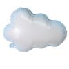 Nuevo Globo de Película de Aluminio Nube Blanca Alienígena Arcoíris Sonrisa Borlas Nubes Decoración de Cumpleaños Globo de Papel de Aluminio