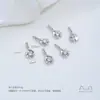 Estrela, lua, trevo de quatro folhas, peixinho, contas espaçadoras, pingente redondo com garra, banhado a ouro 14K em cobre, acessórios de joias DIY feitos à mão