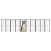 Cerca Modular Portátil Máxima para Pets - 9 Painéis + Portão (98 cm) - Preta