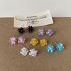 Pendientes de Flor de Zircón de Color Pequeños y Exquisitos para Mujer Pendientes Frescos Versátiles Modernos Elegantes para Viajeras Pendientes