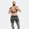 Sm roupas masculinas alternativa amarração alça gola alça terno macho festa fantasia spot atacado