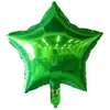 Luz de estrella de cinco puntas de 18 pulgadas cumpleaños de cricket decoración de boda globo de película de aluminio venta al por mayor diseño de actividad globo de aire flotante venta al por mayor