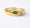 Anillos de Pareja Transfronterizos Corazón a Corazón para Hombres y Mujeres, Sencillos y Elegantes, Anillos de Par con Zirconia en Forma de Corazón Estilo Coreano, Diseño Abierto para Matrimonio