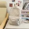 Mochila de Lentejuelas Estrella Estilo Japonés, Bolso Escolar Estudiante de Moda, Gran Capacidad, Mochila de Alto Valor Estético para Estudiantes de Secundaria y Preparatoria