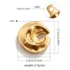 Botões de Moda Nova para Roupa de Banho de Praia Transfronteiriços, Botões Decorativos Irregulares de Metal Dourado, Acessórios DIY para Roupas e Bolsas