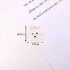 Capa de Celular Estilo Casual, Acessórios de Decoração para Caderno, Patche de Jaqueta de Plumas, Patche Bordado Desenho Animado de Coelho e Urso Fofos
