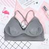 Nuevo Paracaídas Hermoso Top de Tubo Espalda Tirantes Sin Costuras Envoltura de Pecho para Niña Sujetador Deportivo Chaleco Rayado