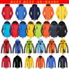 Chaquetas Ligeras de Primavera y Otoño con Logo Impreso Personalizado Ropa de Trabajo Deportiva Casual Chaquetas Cortavientos Ropa de Trabajo para Grupo Venta al por Mayor