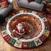 Alfombra de terciopelo de cristal transfronteriza, alfombra de sala de estar navideña visual 3D, alfombra duradera y decorativa, venta al por mayor del fabricante