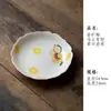 Bandeja de Cerámica Pintada a Mano con Esmalte de Roca para Riqueza Instantánea, Plato para Frutas, Bandeja para Té Seco, Plato, Juego de Té, Soporte para Tetera, Tazón y Platillo
