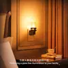 Luz Ambiente Plug-in Ambar Retro GY103 com Controle de Luz Noturno, Dimerizável, Compatível com Lâmpada de Cabeceira de Quarto C7