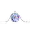 Collar de Bruja de Cómic Coreano Joyería de Piedra del Tiempo Colgante Versátil Unisex Cadena para Suéter Accesorio de Regalo Venta al por Mayor