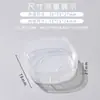Caixa de armazenamento de esponja de pó em formato de diamante, caixa vazia com furos de ventilação, caixa de plástico transparente grande em formato de diamante para esponja de pó, caixa de esponja de pó de formato ímpar