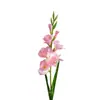 Flor artificial de alta qualidade, gladíolo de haste única, flor de seda, decoração para casa, sala de estar, mesa de jantar, flor falsa, adereço para fotografia de casamento, arranjo floral