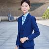 Terno preto, roupa profissional masculina e feminina para trabalho, outono e inverno, vestido para gerente de hotel, vendas de funcionários públicos