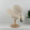Elegante y Moderno Sombrero de Pescador Estilo Francés para Mujer, Sombrero de Paja para Sombrear al Aire Libre, Versátil Sombrero de Protección Solar para Playa y Costa