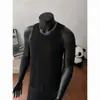 2026 Verano Nuevo Estilo Hombres Estilo Old Money Camiseta sin Mangas de Malla Hueca Chaleco sin Mangas para Hombre Juvenil