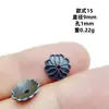 En stock al por mayor, retención de color duradera, tapas de flor gris hierro, tapas de cuentas, estilo vintage, accesorios para pulseras y joyería DIY