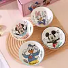 Disney Mickey Tazón de Arroz Cerámico con Raya Vertical 4.5 pulgadas Juego de Tazones Apto para Microondas Tazón Pequeño Bajo Esmalte Caja de Regalo