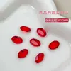 Joyería para uñas de color transparente cristal 8*12 huevo de paloma súper brillante taladro de uñas taladro de punta de múltiples facetas taladro de pila de uñas accesorios