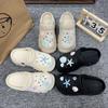 Zapatos Croc 2025 Accesorios Sencillos Ins Corazón Girly Zapatos Croc Hebillas de Zapatos Lindas de Gama Alta Versátiles Flores para Zapatos