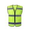 Colete de segurança refletivo Colete de malha grande bolso respirável Oxford pano estrada resgate colete refletivo personalizado LOG
