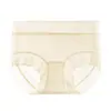 Pantis de malla de encaje para mujer, verano sexy deseo puro, entrepierna de seda de morera, cintura media, alta elasticidad, calzoncillos de seda helada jacquard