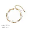 Pulseira simples de aço titânio corrente cruzada pulseira estrela lua diy pulseira de aço inoxidável banhada a ouro 18k atacado