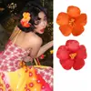 Dulce Atmósfera de Principios de Primavera~Estilo Resort Costero Pasador Simulado de Hibisco Accesorios para el Cabello Bohemios de Frangipani para Mujer