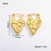 Pendientes Populares Europeos y Americanos de Acero Inoxidable para Mujer, Lujo Accesible Pendientes Elegantes Retro Transfronterizos U Joyería de Acero de Titanio de Gama Alta