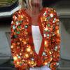 Nuevo Transfronterizo 2026 Aliexpress Cardigan Impreso Digital 3D Chaqueta de Punto Suéter de Imitación Ropa para Mujer Amazon Comercio Exterior