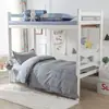 Modelo nuevo 2026, siempre en stock, versión AB de algodón puro 13372, juego de tres piezas estampado para dormitorio estudiantil, estilo sábana de algodón puro de doble cara
