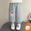 Pantalones de Felpa para Niñas para Otoño e Invierno, Joggers, Monos de Felpa Gruesa para Niños, Pantalones Harem Casuales con Estilo para Bebés