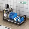 Bancada Rack de Louça de Aço Inoxidável Rack de Pratos Rack de Armazenamento Barril para Hashi Porta-Facas Rack de Drenagem Multifuncional Rack de Armazenamento