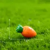 Conejo creativo que brilla en la oscuridad, decoración DIY de paisaje en miniatura, pequeñas manualidades de resina para escritorios e interiores de automóviles