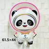 Balão Fofo de Panda Gigante Panda Segurando Bambu Balão de Filme Leve Animal de Desenho Animado Panda Flutuante Bola de Ar Sem Vedação
