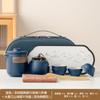 Set de Té para Viaje al Aire Libre Portátil Pequeño Set Viaje Una Tetera Cuatro Tazas Camping Taza Rápida Portátil Preparación de Té al Aire Libre
