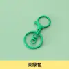 10 piezas de barniz para hornear cierre de langosta redondo juego de tres piezas de llavero colgante Anillo de llavero giro de 8 palabras accesorios de material para colgante de joyería diy