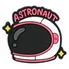 Decoração para Sapato de Borracha Macia PVC de Astronauta Espacial Acessórios para Tamanco Desenho Animado Fivela Decorativa Fivela de Sapato Destacável DIY Acessório de Sapato