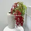 Flores artificiales con espigas de arroz colgantes y frutos de mijo, nuevo modelo de goma blanda, para arreglos florales de pared, decoración de bodas, decoración del hogar, transfronterizo