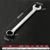 Llave de Flor de Ciruelo Acabado Espejo de Doble Propósito, Llave Inglesa Abierta, Herramienta de Reparación de Automóviles, Llave de Boca Abierta, Llave de Cabeza Fija para Reparación de Automóviles 6 mm-32 mm