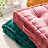 Cojín Cuadrado de Terciopelo Engrosado para Silla de Oficina para Estar Sentado Mucho Tiempo, Cojín de Felpa Antideslizante para Silla de Estudiante, Tatami para el Hogar