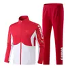 Conjunto de Uniforme Deportivo Chino Nuevo de Primavera y Otoño con Estampado Personalizado para Hombres y Mujeres, Conjunto de Entrenamiento y Rendimiento con Cuello Alto, Ropa Casual de Equipo