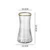 Jarrón de cristal con arreglo floral de estilo nórdico de alta calidad, arreglo floral de lirio de agua, decoración de sala de estar de alta calidad