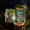 Pegatinas de Día Hermoso Serie Secretos de Cuento de Hadas Bosque de Cuento de Hadas Retro Journal Pegatinas Decorativas DIY 10 Hojas 6 Diseños