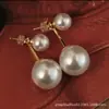 Brincos Grandes Super Exagerados, Retrô Elegantes, Pérolas Grandes, Design Exagerado de Nicho, Brincos de Luxo Acessível de Alta Qualidade para Mulheres