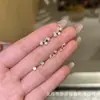 Pendientes Exquisitos de Perla con Corona, Mini Pequeños de Plata S925, Dulces Elegantes, Pendientes Versátiles de Gama Alta de Nicho