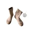 Botines Súper Cómodos de Punta Redonda, Elásticos con Empalmes, Adelgazantes para Mujer, Moda Otoño/Invierno 2026, Versátiles, Cómodos, Suela Suave, Tacón Oculto, Tobilleras